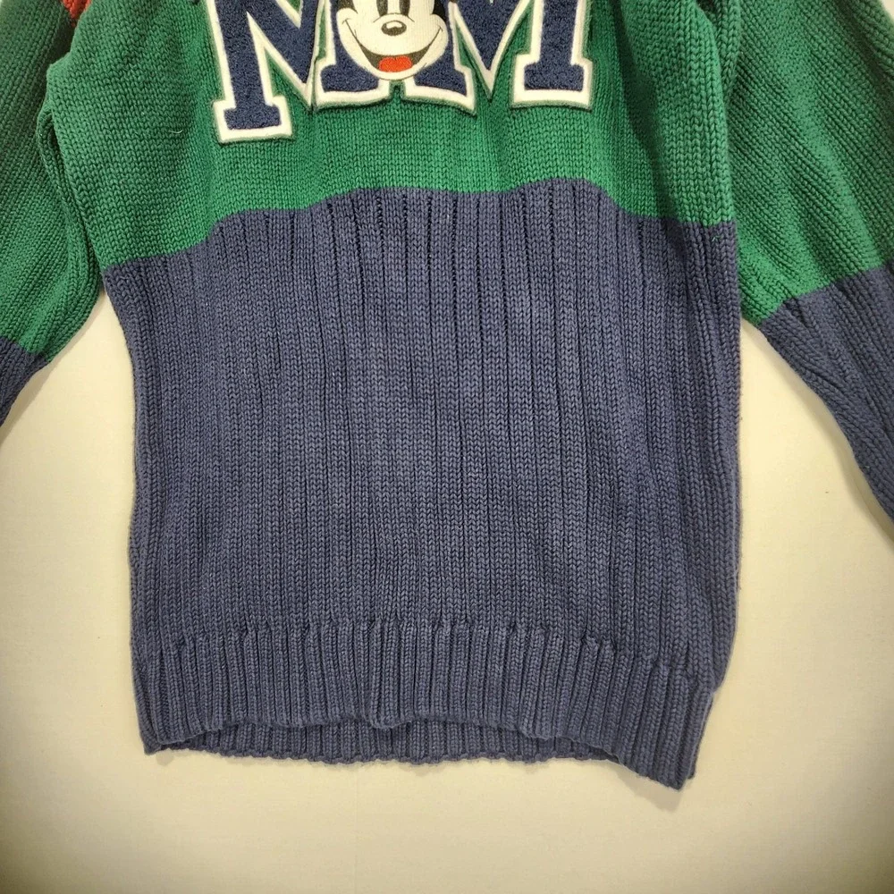 Mickey Mouse Disney Store Men's Knit Sweater Stripe Multicolor Size L - Picture 2 of 10